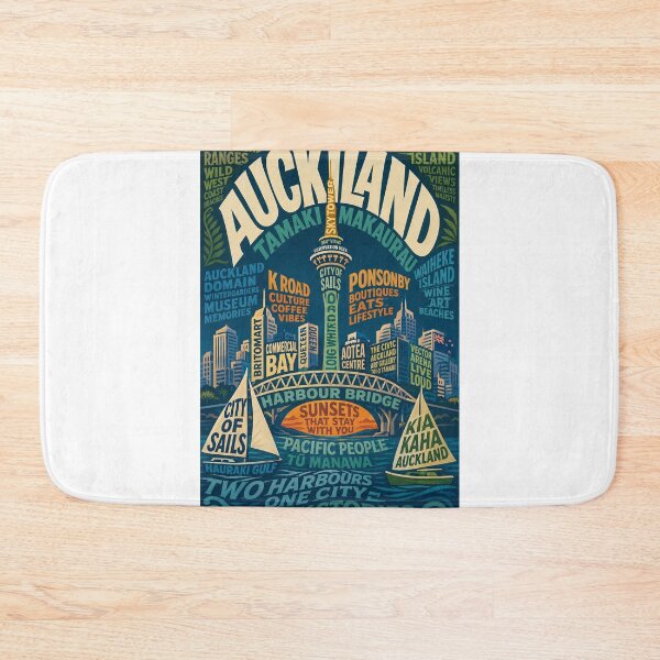 Item preview, Auckland Skyline Sky Tower Harbour Bridge City of Sails New Zealand designed and sold by Aryabek.