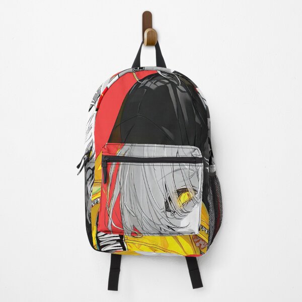 Item preview, Rebellious White-Haired Anime Girl in Yellow Streetwear Jacket designed and sold by Sergii Davydenko.