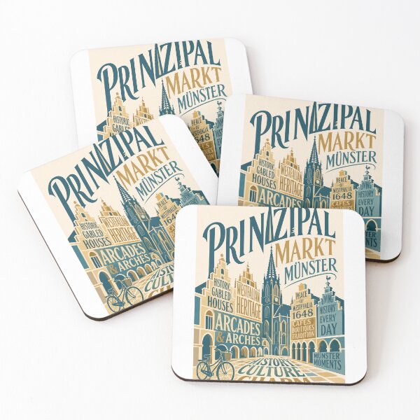 Item preview, Prinzipalmarkt Münster Historic Westphalia Germany Old Town designed and sold by Aryabek.