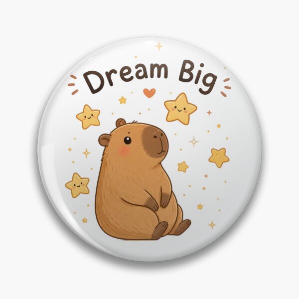 Item preview, Dream Big Cute Capybara with Stars | Kawaii Inspirational Animal Sticker | Cozy Whimsical Motivationm Mind Relaxation Sticker designed and sold by Sanika arts .