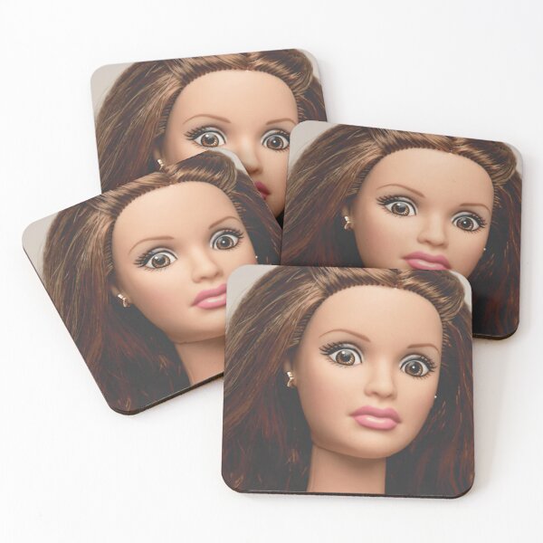 Item preview, Funny Shocked Brunette Doll Face Wide Eyes Meme designed and sold by Devilians92.