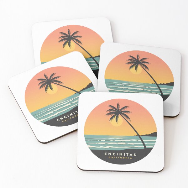Item preview, Encinitas California: Palm Curve Sunset designed and sold by CircinusStore.