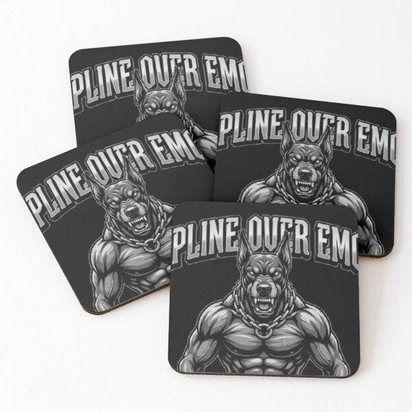 Item preview, Discipline Over Emotion Doberman Gym - Aggressive Gym Rat Streetwear designed and sold by OLLI_STORE.