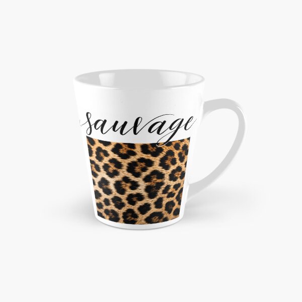 Item preview, Sauvage Leopard Print Square – Minimalist Fashion Typography Wall Art designed and sold by nouhaZN.
