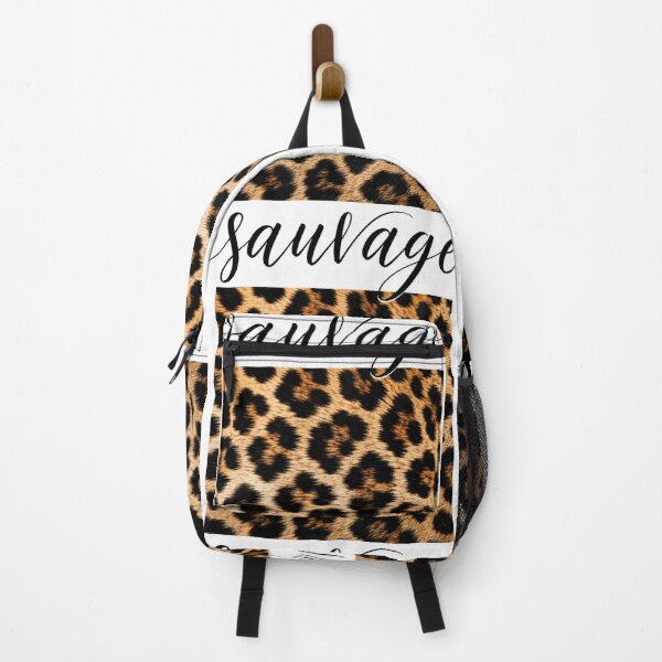 Item preview, Sauvage Leopard Print Square – Minimalist Fashion Typography Wall Art designed and sold by nouhaZN.