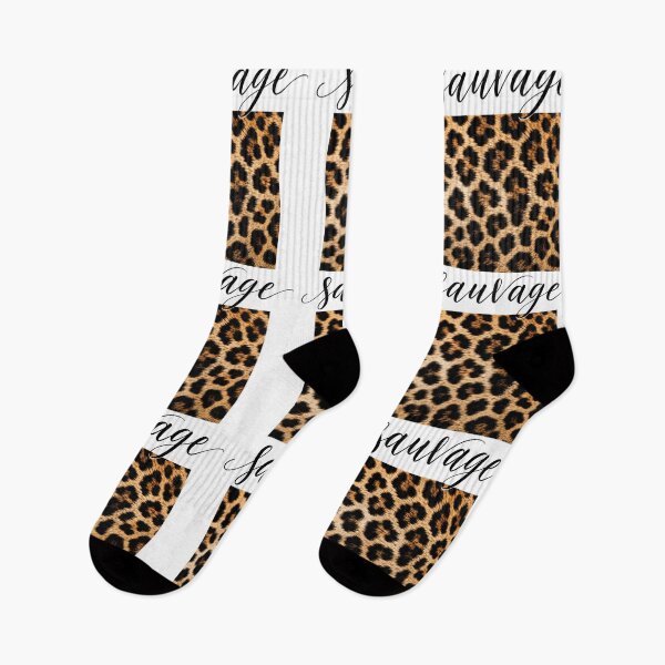Item preview, Sauvage Leopard Print Square – Minimalist Fashion Typography Wall Art designed and sold by nouhaZN.