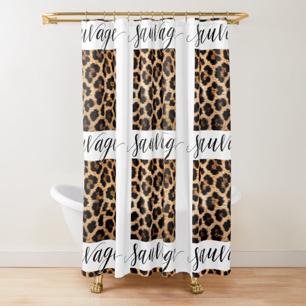 Item preview, Sauvage Leopard Print Square – Minimalist Fashion Typography Wall Art designed and sold by nouhaZN.