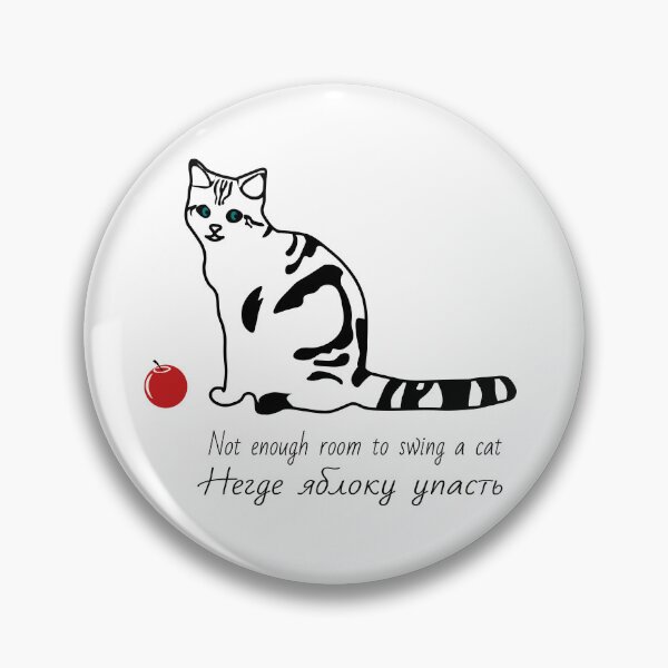 Item preview, Cat and an English idiom with Russian translation designed and sold by Tana&tanuc.