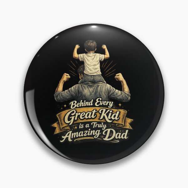 Item preview, Behind Every Great Kid is a Truly Amazing Dad designed and sold by LaylaArtStudio.