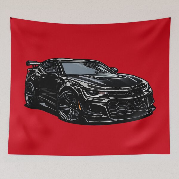 Item preview, ZL1 1LE Panther Black Matte 6th Gen Track Coupe Mini Toon designed and sold by VenZolic.