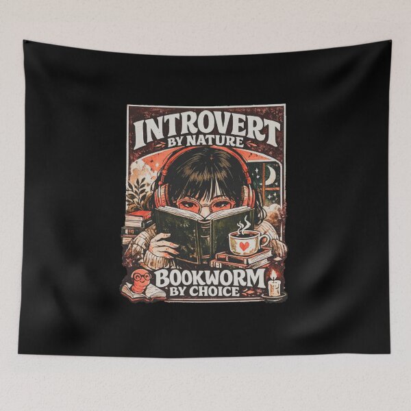 Item preview, Introvert by Nature Bookworm by Choice designed and sold by StockAnime.