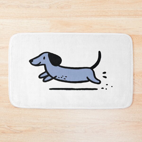 Item preview, Happy Running Dachshund Cute Minimalist Wiener Dog designed and sold by johnmardike13.