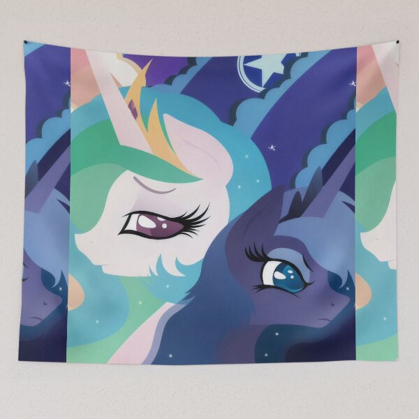 Item preview, Day and Night Royal Sisters - Celestial Fantasy Vector Art designed and sold by Billy Morfo™.