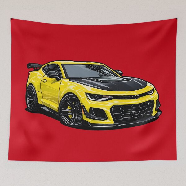 Item preview, ZL1 1LE BRIGHT YELLOW 6th Gen Track Coupe Mini Toon designed and sold by VenZolic.