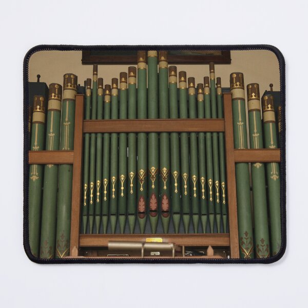 Item preview, Vintage Green and Gold Pipe Organ designed and sold by pinkal.