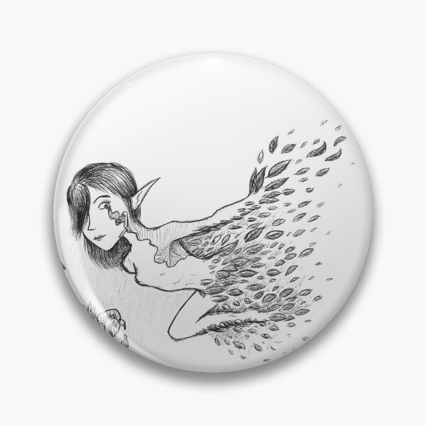 Item preview, Abstract Magical Bird Human Flying Black Ballpoint Pen Drawing  designed and sold by BOKEbyTC.