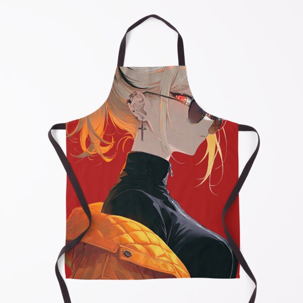Item preview, Blonde Anime Girl with Sunglasses and Orange Quilted Jacket designed and sold by Sergii Davydenko.