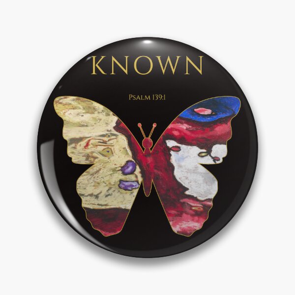 Item preview, KNOWN | Psalm 139:1 | Christian Butterfly Art designed and sold by KittenAndCo.