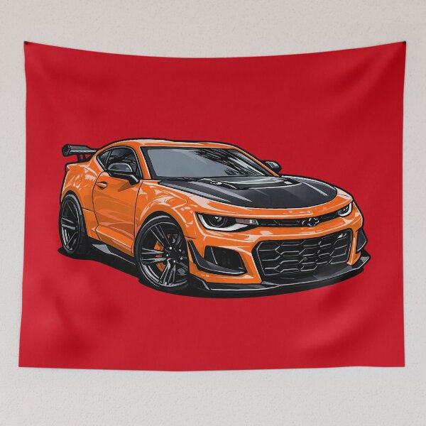 Item preview, ZL1 1LE Crush Orange 6th Gen Track Coupe Mini Toon designed and sold by VenZolic.
