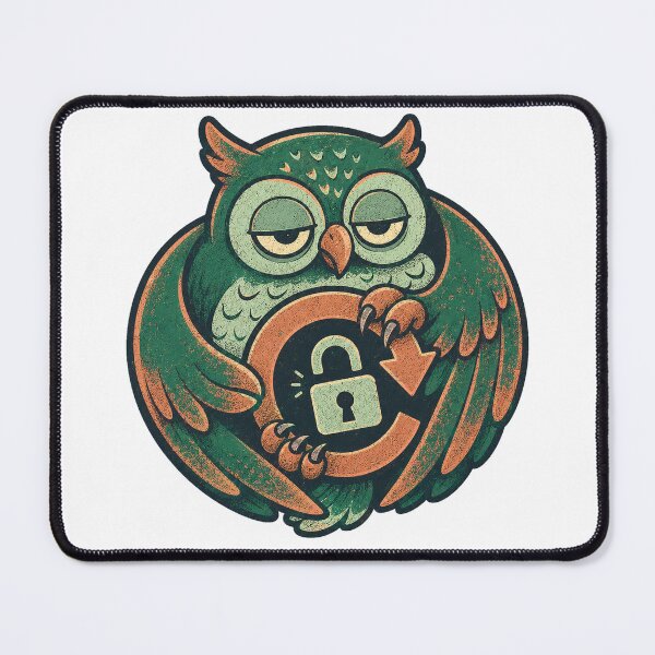 Item preview, Password-Reset Owl – Cybersecurity Creature designed and sold by yagniikd-.