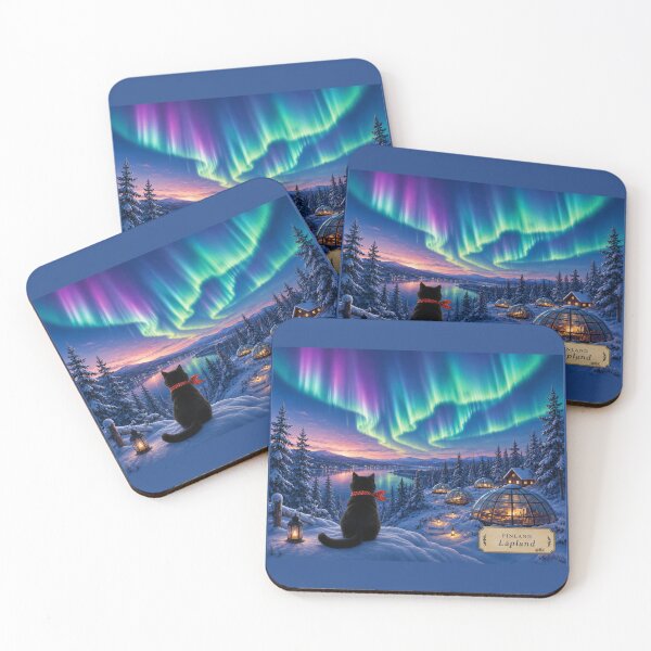 Item preview, Black Cat Journey: Lapland Under the Northern Lights designed and sold by lbl-shop.