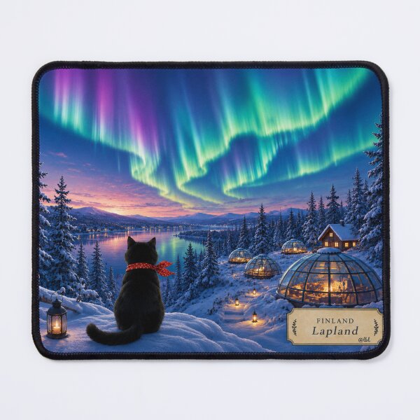 Item preview, Black Cat Journey: Lapland Under the Northern Lights designed and sold by lbl-shop.