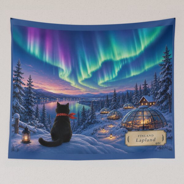 Item preview, Black Cat Journey: Lapland Under the Northern Lights designed and sold by lbl-shop.