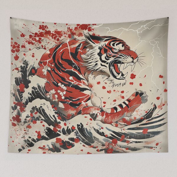 Item preview, Raging Wave Tiger designed and sold by ONYX Pixee.