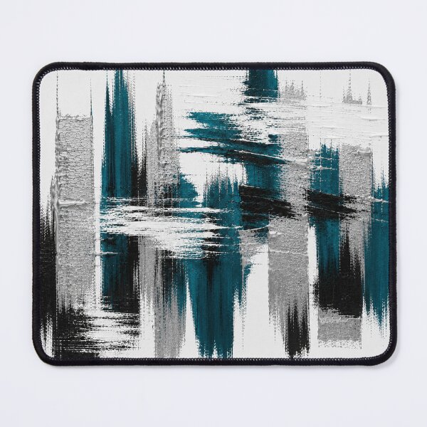 Item preview, Petroleum Skyline – Textured Modern Abstract Cityscape designed and sold by Ingorgia Studio.