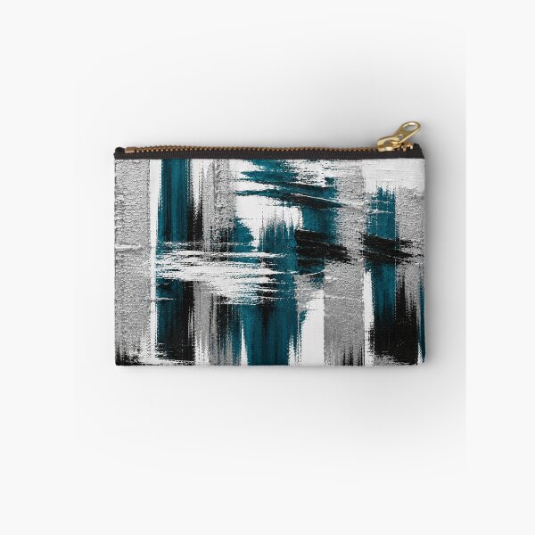 Item preview, Petroleum Skyline – Textured Modern Abstract Cityscape designed and sold by Ingorgia Studio.