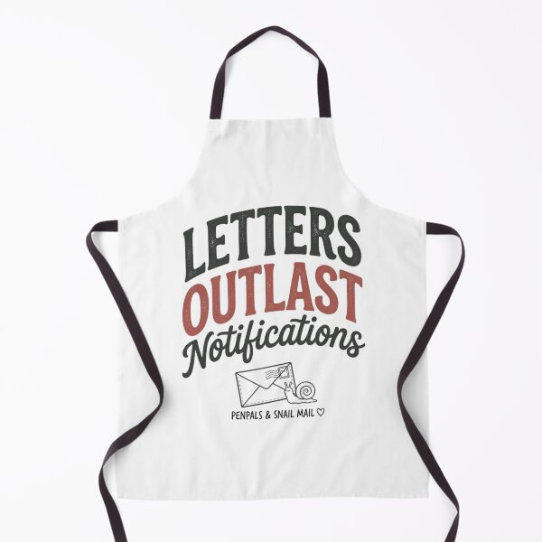 Item preview, Letters Outlast Notifications – Snail Mail & Pen Pal Graphic designed and sold by Inky Accessories.