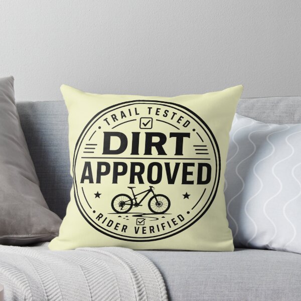 Item preview, Dirt Approved MTB Badge Sticker Design designed and sold by SingleTrackes.