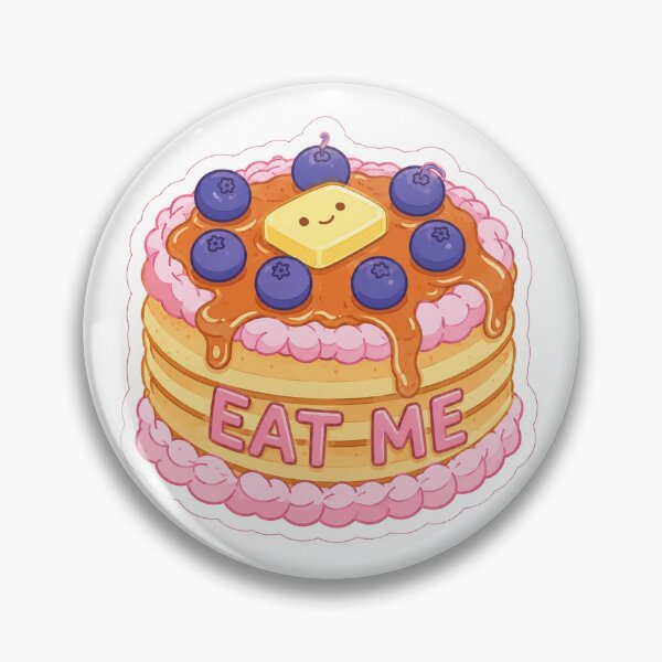 Item preview, Cute Kawaii Pancake Sticker with Syrup and Berries – Eat Me Dessert Illustration designed and sold by nouhaZN.