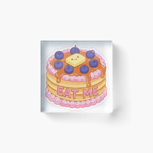 Item preview, Cute Kawaii Pancake Sticker with Syrup and Berries – Eat Me Dessert Illustration designed and sold by nouhaZN.