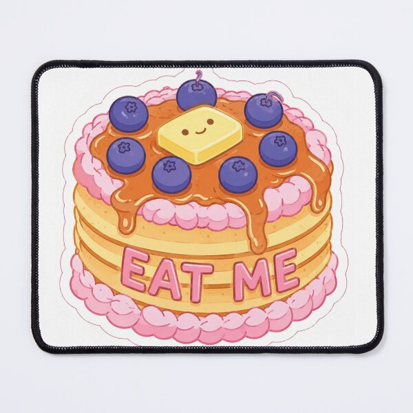 Item preview, Cute Kawaii Pancake Sticker with Syrup and Berries – Eat Me Dessert Illustration designed and sold by nouhaZN.