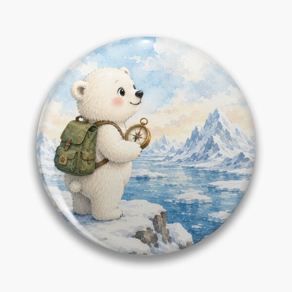 Item preview, Cute Polar Bear Explorer designed and sold by Snikdha.