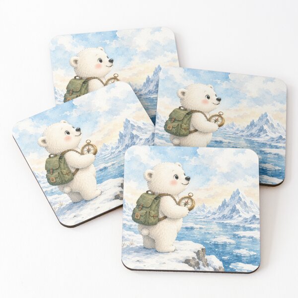 Item preview, Cute Polar Bear Explorer designed and sold by Snikdha.