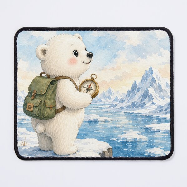 Item preview, Cute Polar Bear Explorer designed and sold by Snikdha.