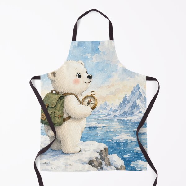 Item preview, Cute Polar Bear Explorer designed and sold by Snikdha.