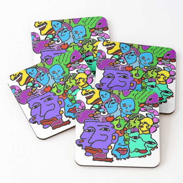 Item preview, Colorful Chaos of Faces  designed and sold by GlumacPerazzoz.