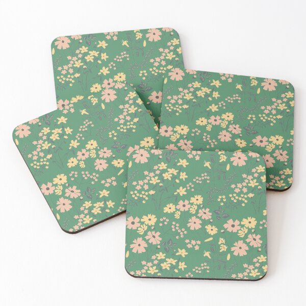 Item preview, Modern Boho Green Floral Wildflowers designed and sold by idovedesign.