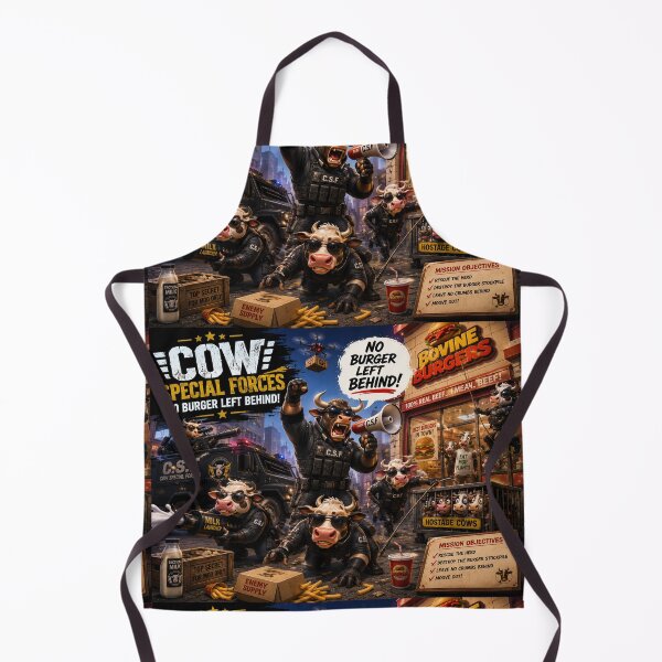 Item preview, COW SPECIAL FORCES NO BURGER LEFT BEHIND! designed and sold by studioabstract.