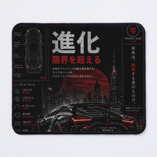 Item preview, Beyond Limits Japanese Cyberpunk Supercar Poster designed and sold by MidnightPistons.
