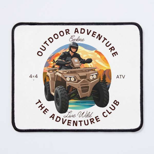 Item preview, ATV Adventure Club | Retro Off-Road Vintage T-Shirt Design designed and sold by Spirit of Siam.