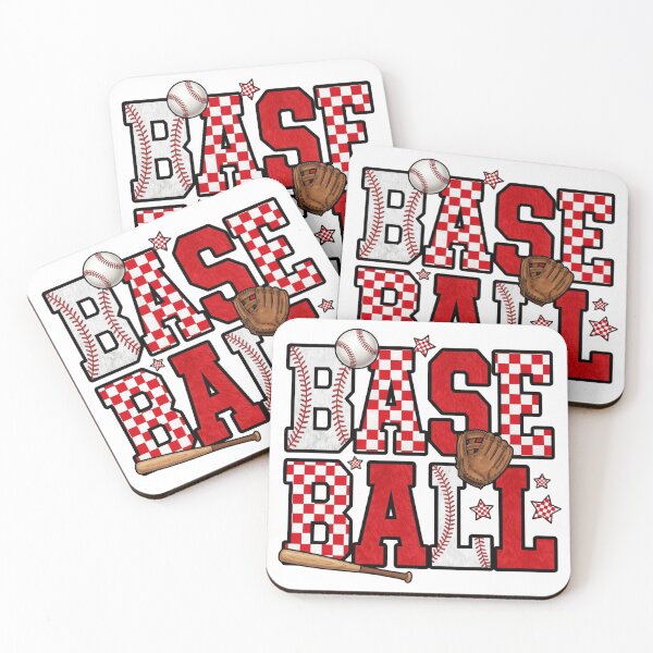 Item preview, Red Checkered Baseball Typography Sport Lover Game Day designed and sold by raedattia.