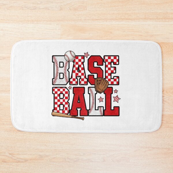 Item preview, Red Checkered Baseball Typography Sport Lover Game Day designed and sold by raedattia.