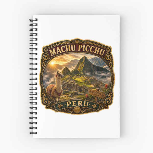 Item preview, Machu Picchu Peru Vintage Travel Badge Sticker | Inca Ruins Llama Retro Souvenir designed and sold by DreamPaw Studio.