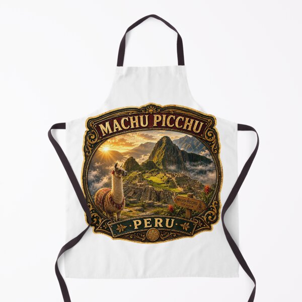 Item preview, Machu Picchu Peru Vintage Travel Badge Sticker | Inca Ruins Llama Retro Souvenir designed and sold by DreamPaw Studio.