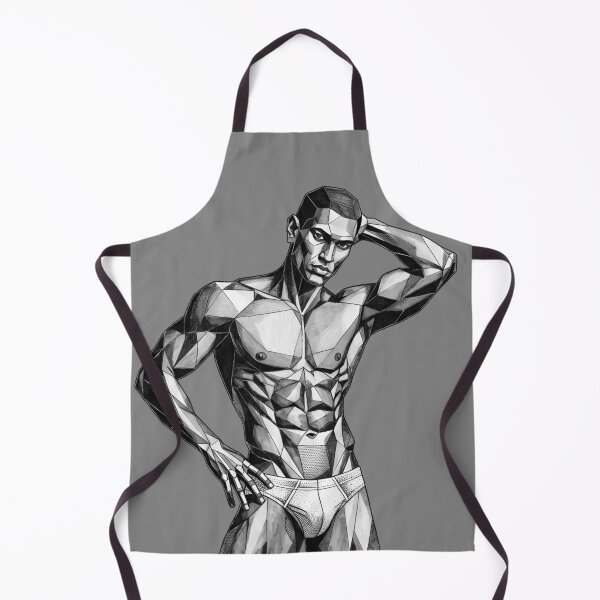Item preview, Geometric Male Physique - Monochromatic Hunk designed and sold by gayishdesign.