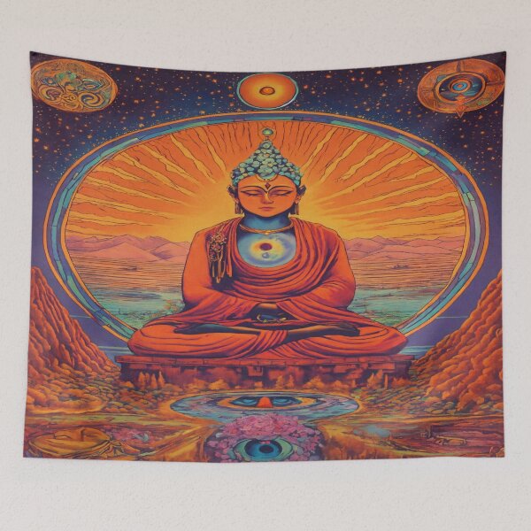 Item preview, Spiritual Buddha and Third Eye Meditation - Enlightenment & Mindfulness Home Décor designed and sold by Resilient Art Gallery.